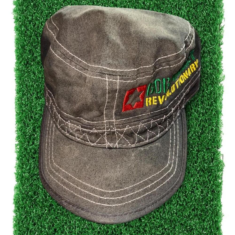 Unbranded Men's Grey and Brown Hat